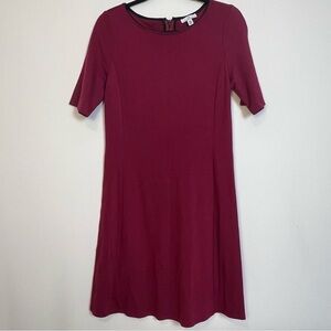 Halston Short Sleeve Scoop Neck A-Line Dress Size Medium